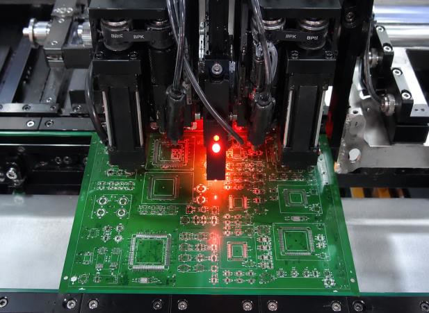 Vision camera over a board